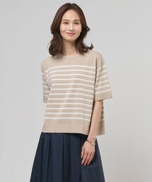 【一枚で着映え】COTTON ACETATE DRY ニット Tシャツ