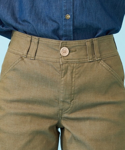 SOMETHING(サムシング)の「SOMETHING SUMMER セミワイドデニムパンツ【夏用/COOL/涼/抗菌/防臭/制菌】(その他パンツ・レディース・グリーン/ダークインディゴブルー/ライトインディゴブルー/カーキ・X-SMALL/SMALL/MEDIUM/LARGE)」の10枚目の写真