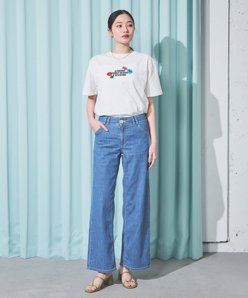 SOMETHING(サムシング)の「SOMETHING SUMMER セミワイドデニムパンツ【夏用/COOL/涼/抗菌/防臭/制菌】(その他パンツ・レディース・グリーン/ダークインディゴブルー/ライトインディゴブルー/カーキ・X-SMALL/SMALL/MEDIUM/LARGE)」の16枚目の写真