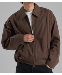 BUTTON SEOUL（ボタンソウル）の「ミニマル切り替えラインカラージップアップ（ブラウン）（MA-1）」