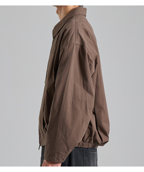 BUTTON SEOUL(ボタンソウル)の「ミニマル切り替えラインカラージップアップ(ブラウン)(ブルゾン・メンズ・その他・M/L/XL)」の4枚目の写真
