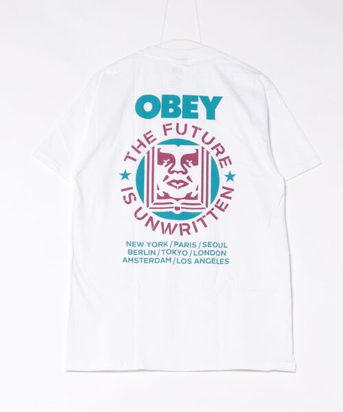 OBEY（オベイ）の「OBEY FUTURE UNWRITTEN 165264297（Tシャツ/カットソー・メンズ・ホワイト/ブラック・S/M/L）」の3枚目の写真