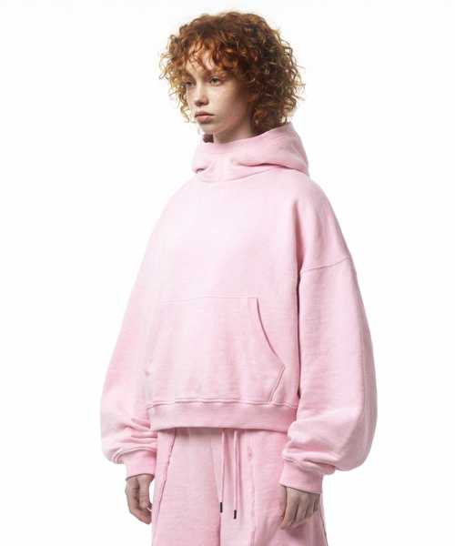 PRINOAR(プリノア)の「リファインドヒューズフード - ヘブンリーピンク(パーカー・レディース・ライトピンク・MEDIUM/LARGE/X-LARGE)」の6枚目の写真