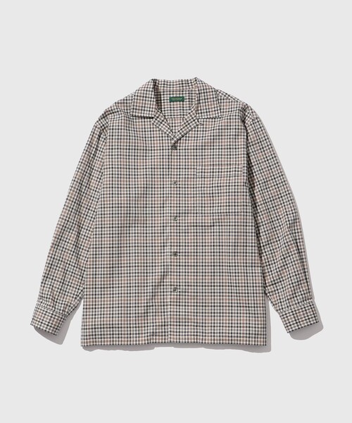 WILD LIFE TAILOR】CHECK OPEN COLLAR SHIRT（シャツ/ブラウス）｜WILD