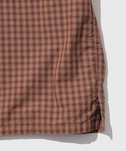WILD LIFE TAILOR Adam et Rope'(ワイルドテーラーアダムエロペ )の「CHECK OPEN COLLAR SHIRT(シャツ/ブラウス・メンズ・カーキ/ダークブラウン・M/L/S)」の8枚目の写真