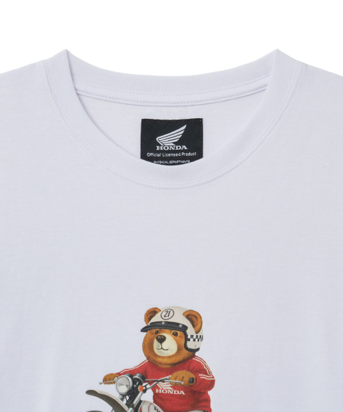 PHYPS MOTORCYCLE（フィップスモーターサイクル）の「Offroad Bear Short Sleeve White（Tシャツ/カットソー・レディース・その他・SMALL/MEDIUM/LARGE/X-LARGE）」の4枚目の写真