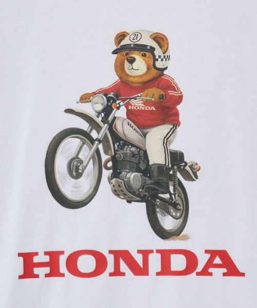 PHYPS MOTORCYCLE（フィップスモーターサイクル）の「Offroad Bear Short Sleeve White（Tシャツ/カットソー・レディース・その他・SMALL/MEDIUM/LARGE/X-LARGE）」の3枚目の写真
