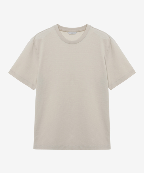MINDBRIDGE(マインドブリッジ)の「ワッフル生地Tシャツ - 3色(Tシャツ/カットソー・メンズ・ブラック/ライトベージュ/ホワイト・95/100/105/110)」の6枚目の写真