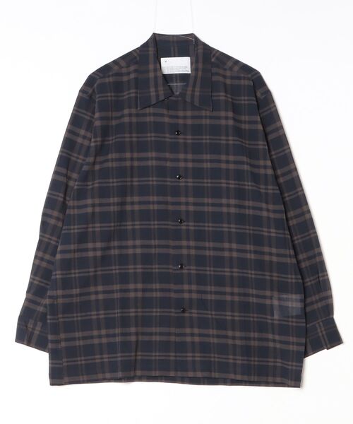 VOAAOV（ヴォアーブ）の「【VOAAOV】（シャツ/ブラウス・メンズ・ネイビー/チャコールグレー・2）」の2枚目の写真