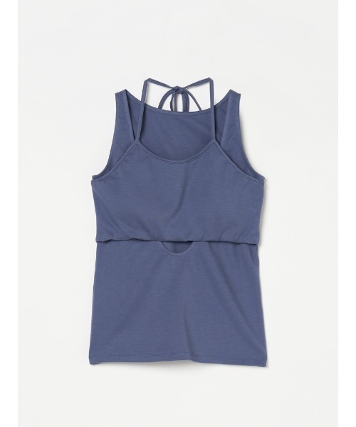 sahara(サハラ)の「Layered Design Sleeveless Top/レイヤードデザインスリーブレストップ(タンクトップ・レディース・ブルー/ブラック/イエロー・FREE)」の19枚目の写真