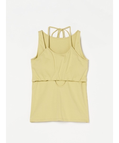 sahara(サハラ)の「Layered Design Sleeveless Top/レイヤードデザインスリーブレストップ(タンクトップ・レディース・ブルー/ブラック/イエロー・FREE)」の20枚目の写真
