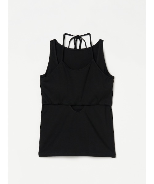 sahara(サハラ)の「Layered Design Sleeveless Top/レイヤードデザインスリーブレストップ(タンクトップ・レディース・ブルー/ブラック/イエロー・FREE)」の21枚目の写真
