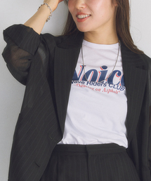U by SPICK&SPAN | NOICE / ノイス DROP SHADOW LOGO TWISTED DRAPE T-S(Tシャツ/カットソー)