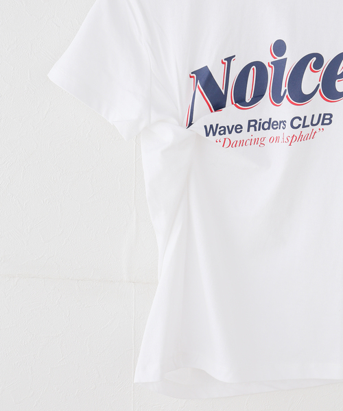 U by SPICK&SPAN（ユーバイスピックアンドスパン）の「NOICE / ノイス DROP SHADOW LOGO TWISTED DRAPE T-S（Tシャツ/カットソー・レディース・ホワイト・SMALL）」の5枚目の写真