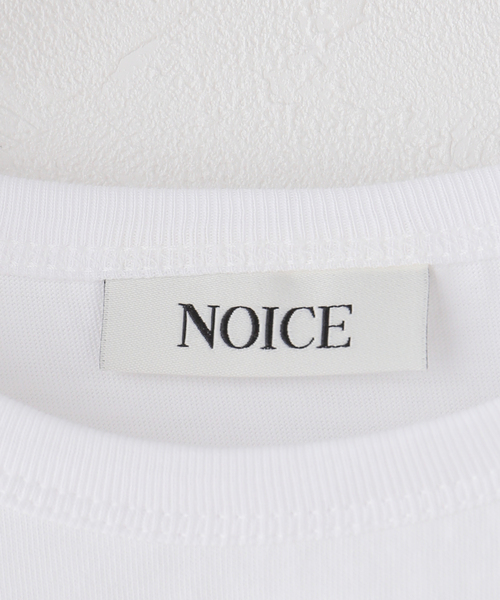 U by SPICK&SPAN（ユーバイスピックアンドスパン）の「NOICE / ノイス DROP SHADOW LOGO TWISTED DRAPE T-S（Tシャツ/カットソー・レディース・ホワイト・SMALL）」の3枚目の写真