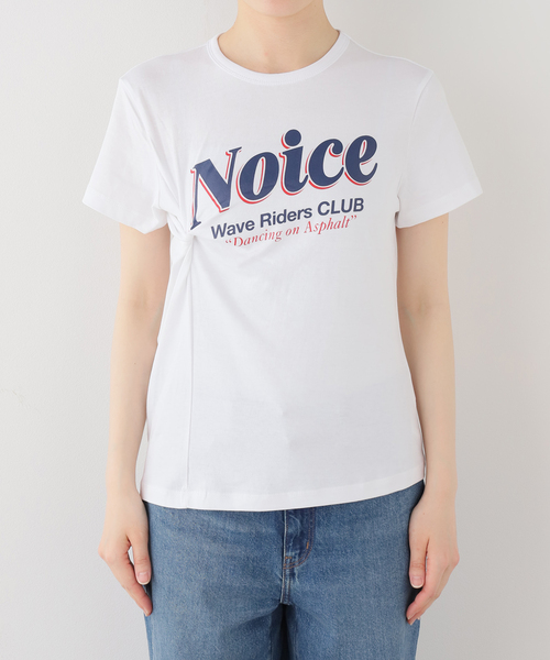 U by SPICK&SPAN（ユーバイスピックアンドスパン）の「NOICE / ノイス DROP SHADOW LOGO TWISTED DRAPE T-S（Tシャツ/カットソー・レディース・ホワイト・SMALL）」の12枚目の写真