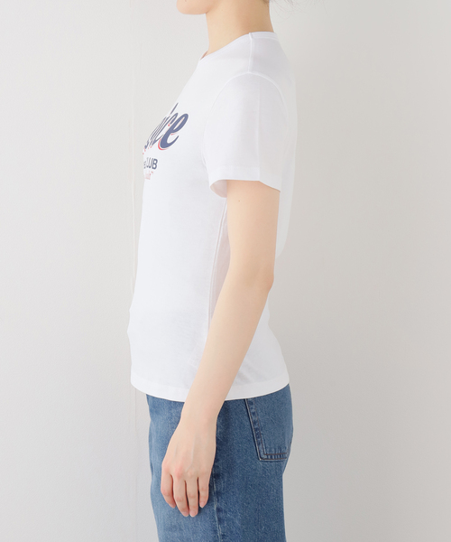 U by SPICK&SPAN（ユーバイスピックアンドスパン）の「NOICE / ノイス DROP SHADOW LOGO TWISTED DRAPE T-S（Tシャツ/カットソー・レディース・ホワイト・SMALL）」の11枚目の写真
