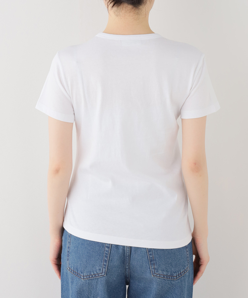 U by SPICK&SPAN（ユーバイスピックアンドスパン）の「NOICE / ノイス DROP SHADOW LOGO TWISTED DRAPE T-S（Tシャツ/カットソー・レディース・ホワイト・SMALL）」の10枚目の写真