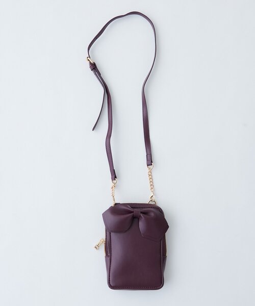 natural couture(ナチュラルクチュール)の「組み合わせスリムマルチショルダー(ショルダーバッグ・レディース・ブラウン/レッド/アイボリー/シルバー/ラベンダー/ブラック/サックスブルー・FREE)」の3枚目の写真