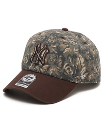 '47（フォーティーセブン）の「47 x ATMOS PINK CLEAN UP YANKEES RHINESTONE ROSE CAMO / 47 x アトモス ピンク クリーン アップ ヤンキース ラインストーン ローズカモ【SP】（キャップ）」