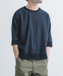 quadro | シェルタリングドライオックス6分袖クルーネックプルオーバー(Tシャツ/カットソー)