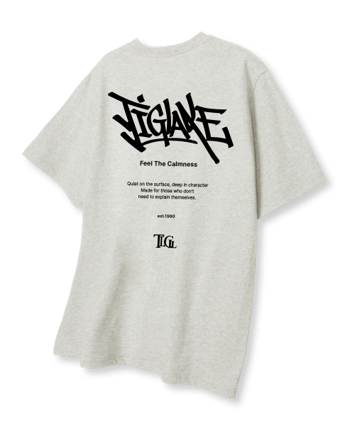 TI.GLAKE(ティーグレイク)の「ザシリフ オーバーサイズ 半袖Tシャツ オートミール(Tシャツ/カットソー・メンズ・その他・LARGE/X-LARGE/XX-LARGE)」の3枚目の写真