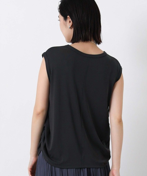 Gready Brilliant(グレディブリリアン)の「Moプリントフライスフレンチカットソー(Tシャツ/カットソー・レディース・チャコールグレー/モカ・FREE)」の9枚目の写真