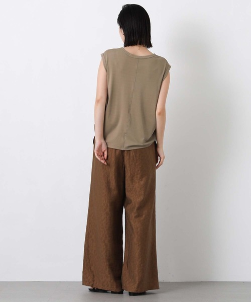 Gready Brilliant(グレディブリリアン)の「Moプリントフライスフレンチカットソー(Tシャツ/カットソー・レディース・チャコールグレー/モカ・FREE)」の13枚目の写真