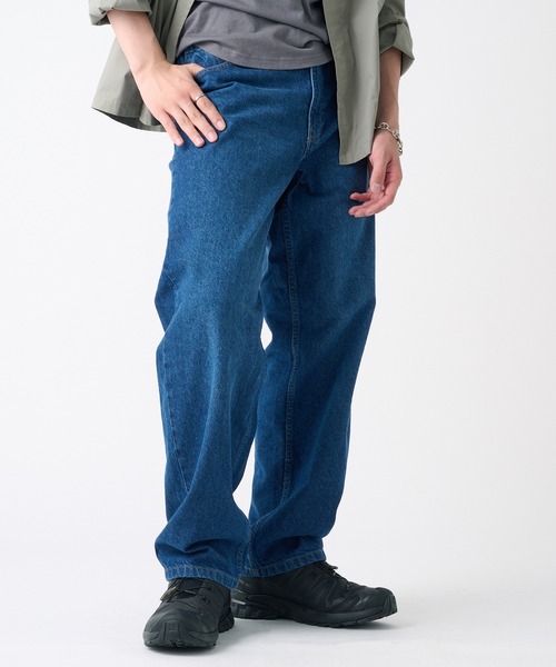 HANES(ヘインズ)の「【Hanes】デニムワイドフィット 066540(デニムパンツ・メンズ・ブルー/ブラック/ライトブルー・LL/L/M/S)」の3枚目の写真