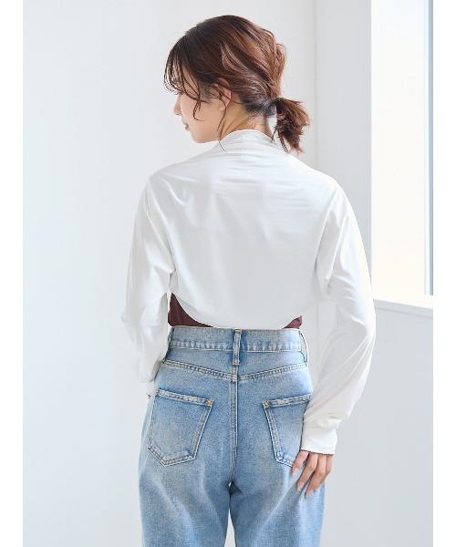 tutuanna（チュチュアンナ）の「[水陸両用]UVカットボレロ（カーディガン/ボレロ・レディース・ブラック/ホワイト・M）」の13枚目の写真