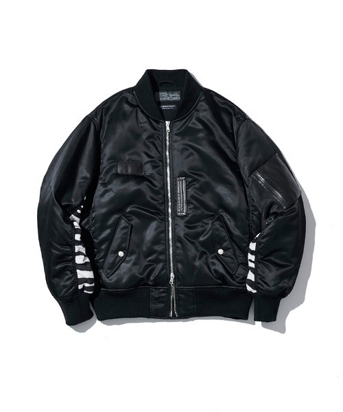 ACANTHUS(アカンサス)の「mj11564-LIMONTAOversize MA-1 ブルゾン(JK2604)(MA-1・メンズ・ブラック/オリーブ・XL/L/M/S)」の16枚目の写真