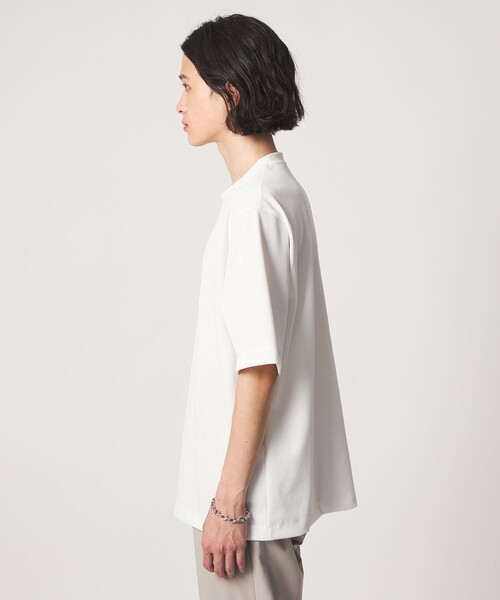 A DAY IN THE LIFE UNITED ARROWS(アデイインザライフユナイテッドアローズ)の「ドライ ドビージャガード リラックス カットソー-吸水速乾-<A DAY IN THE LIFE>(Tシャツ/カットソー・メンズ・ブラック/ホワイト/ダークグレー・M/XL/L)」の20枚目の写真