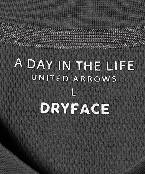 A DAY IN THE LIFE UNITED ARROWS(アデイインザライフユナイテッドアローズ)の「ドライ ドビージャガード リラックス カットソー-吸水速乾-<A DAY IN THE LIFE>(Tシャツ/カットソー・メンズ・ブラック/ホワイト/ダークグレー・M/XL/L)」の7枚目の写真