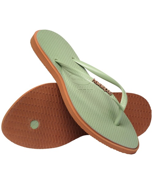 havaianas（ハワイアナス）の「SLIM POINT（サンダル・レディース・グレー/ベージュ/イエロー/ライトグリーン/ピンク・25.5cm/24.5cm/23cm）」の3枚目の写真