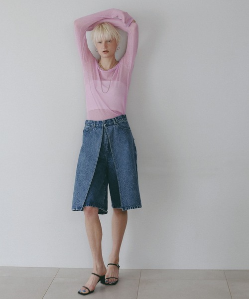BAYFLOW(ベイフロー)の「【EF(エフ)】ラップハーフパンツ(WOMEN)(その他パンツ・レディース・カーキ/インディゴブルー・FREE)」の10枚目の写真