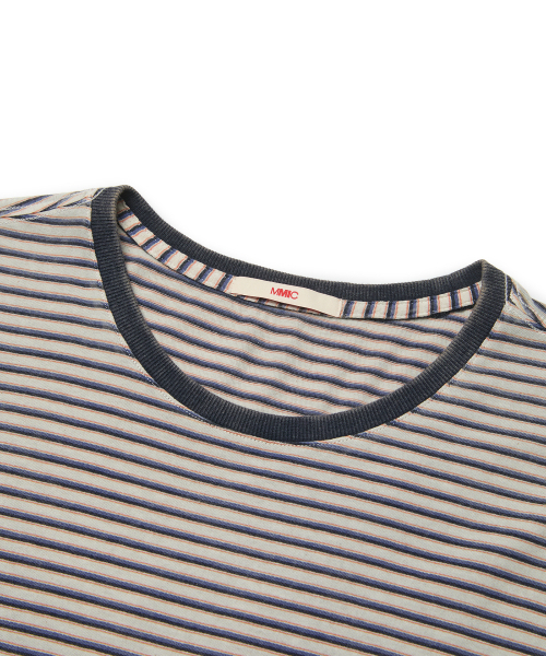 MMIC(エムエムアイシー)の「SUNSTRIPE TEE (NAVY)(Tシャツ/カットソー・メンズ・その他・MEDIUM/LARGE)」の2枚目の写真