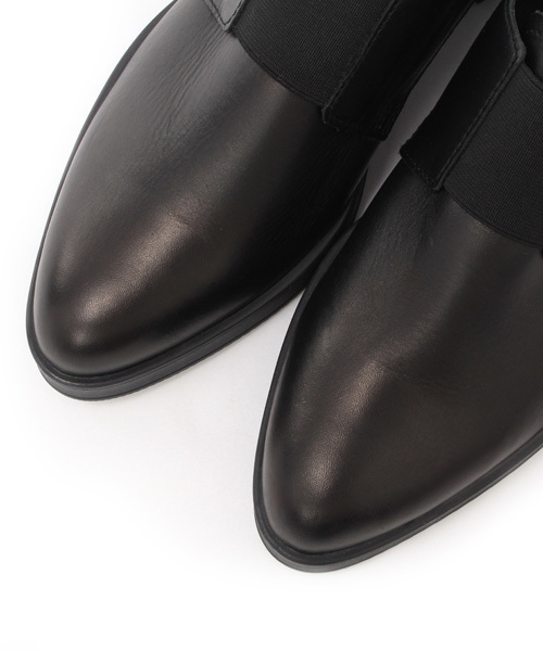 STILMODA(スティルモーダ)の「【STILMODA】スエード切替ローファー(サンダル・レディース・ブラック・37/38/36)」の2枚目の写真