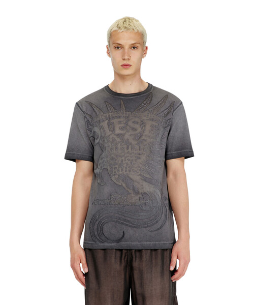 DIESEL（ディーゼル）の「メンズ Tシャツ T-RAWJUST-AA1（Tシャツ/カットソー・メンズ・ホワイト系その他/グレー系その他・MEDIUM/LARGE/SMALL/X-LARGE/X-SMALL/XXX-LARGE/XX-LARGE）」の11枚目の写真