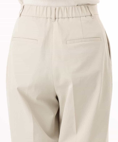 MK MICHEL KLEIN（エムケーミッシェルクラン）の「[接触冷感/洗える]バレル風シルエットストレッチパンツ（スラックス・レディース・カーキブラウン/ベージュ・38）」の20枚目の写真