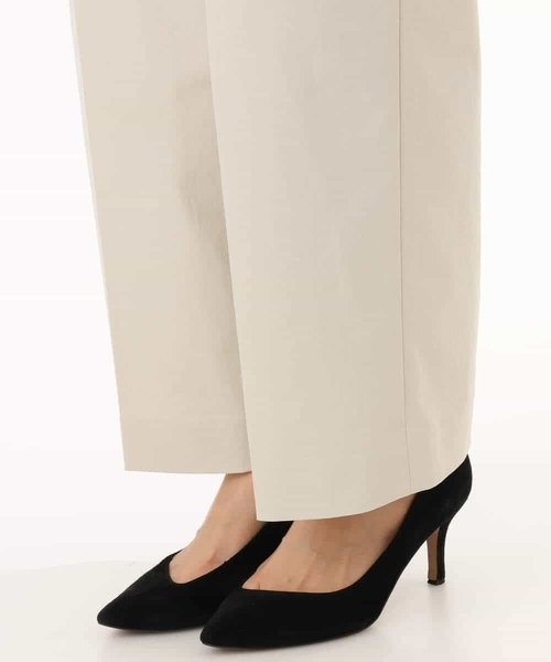 MK MICHEL KLEIN（エムケーミッシェルクラン）の「[接触冷感/洗える]バレル風シルエットストレッチパンツ（スラックス・レディース・カーキブラウン/ベージュ・38）」の22枚目の写真