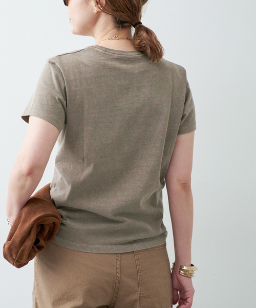 Deuxieme Classe(ドゥーズィエムクラス)の「【SLVRLAKE/シルバーレイク】 BOY TEE CHARRED(Tシャツ/カットソー・レディース・チャコールグレー・FREE)」の3枚目の写真