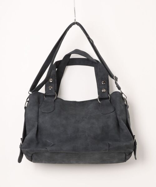 Chikashitsu +（チカシツプラス）の「【Chikashitsu +】Tildes Matching Bag / 【チカシツプラス】ビンテージ風ショルダーバッグ（ショルダーバッグ・メンズ・ダークベージュ/ブラック・ONE SIZE）」の11枚目の写真