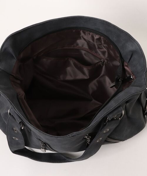 Chikashitsu +（チカシツプラス）の「【Chikashitsu +】Tildes Matching Bag / 【チカシツプラス】ビンテージ風ショルダーバッグ（ショルダーバッグ・メンズ・ダークベージュ/ブラック・ONE SIZE）」の13枚目の写真