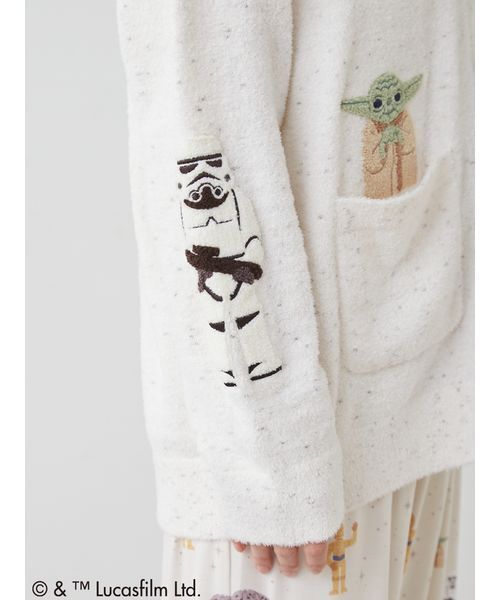 gelato pique（ジェラートピケ）の「【STAR WARS】【ユニセックス】スムーズィーキャラクターワッペンカーディガン（ルームウェア/パジャマ・レディース・ネイビー/クリーム・S-M/M-L）」の10枚目の写真