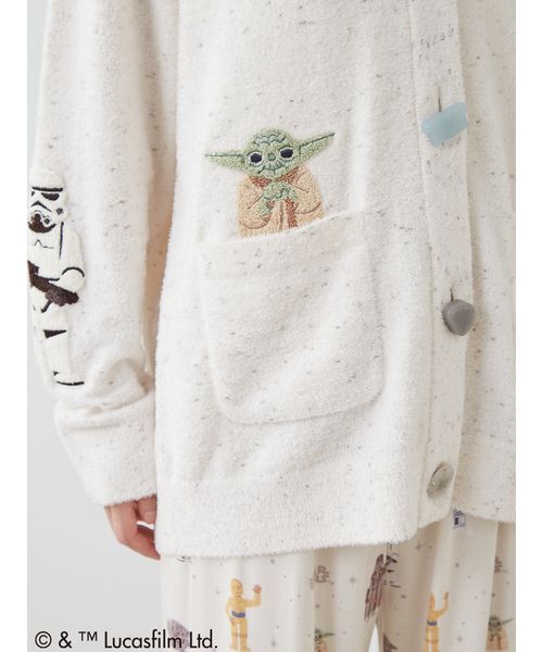 gelato pique（ジェラートピケ）の「【STAR WARS】【ユニセックス】スムーズィーキャラクターワッペンカーディガン（ルームウェア/パジャマ・レディース・ネイビー/クリーム・S-M/M-L）」の11枚目の写真