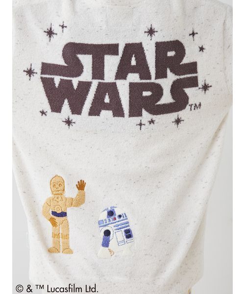 gelato pique（ジェラートピケ）の「【STAR WARS】【ユニセックス】スムーズィーキャラクターワッペンカーディガン（ルームウェア/パジャマ・レディース・ネイビー/クリーム・S-M/M-L）」の14枚目の写真