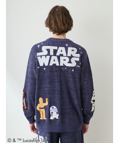 gelato pique（ジェラートピケ）の「【STAR WARS】【ユニセックス】スムーズィーキャラクターワッペンカーディガン（ルームウェア/パジャマ・レディース・ネイビー/クリーム・S-M/M-L）」の19枚目の写真