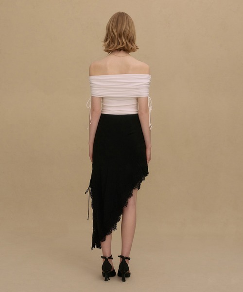 EIMY ISTOIRE(エイミーイストワール)の「PAPILLON JACQUARD SKIRT(スカート・レディース・ブラック/バーガンディー・36/38)」の9枚目の写真