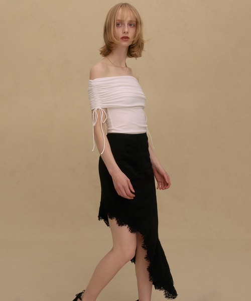 EIMY ISTOIRE(エイミーイストワール)の「PAPILLON JACQUARD SKIRT(スカート・レディース・ブラック/バーガンディー・36/38)」の20枚目の写真