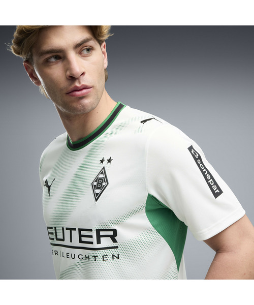 PUMA(プーマ)の「PUMA プーマ メンズ 2026-27 ボルシア メンヒェングラートバッハ ホーム レプ(Tシャツ/カットソー・メンズ・ホワイト×グリーン・X-LARGE/SMALL/LARGE/MEDIUM)」の2枚目の写真